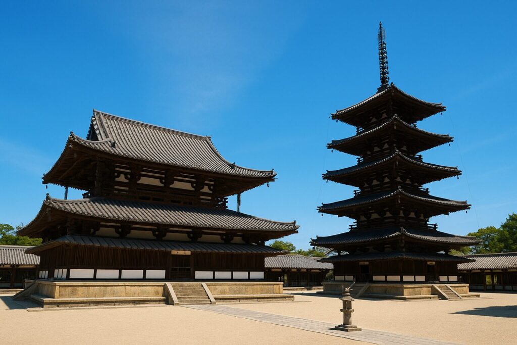 奈良・東大寺大仏殿の全景。世界最大級の木造建築として世界遺産に登録されている。