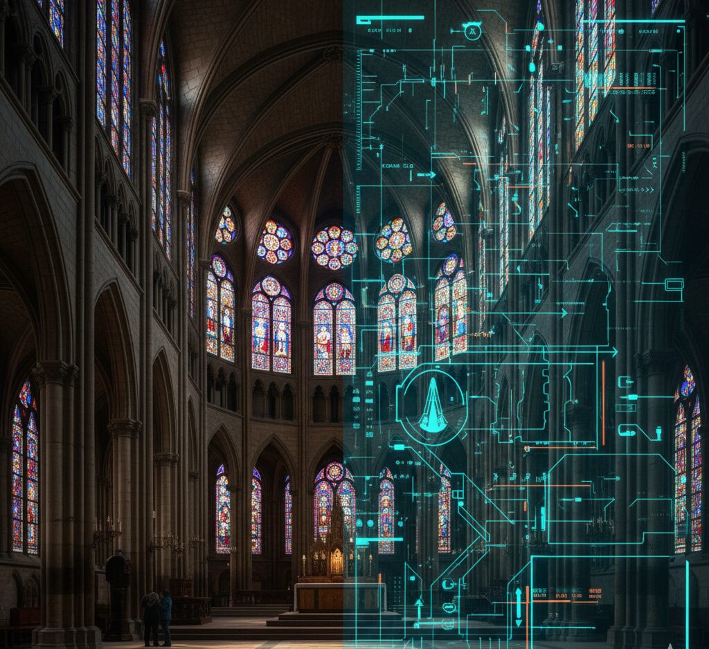 神秘的なシャルトル大聖堂を解析する