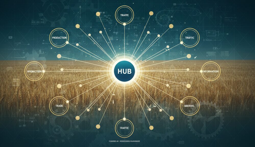 シャルトル大聖堂がハブになっているイメージ