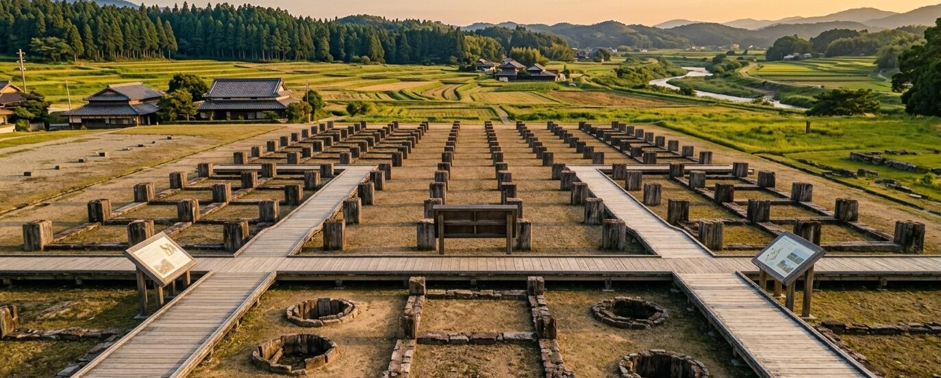 飛鳥宮跡 全景 明日香村 飛鳥・藤原の宮都 世界遺産